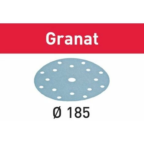 Festool Disque Abrasif STF D185/16 P120 GR/100 Grenat - 497186 3 Festool Disque Abrasif STF D185/16 P120 GR/100 Grenat - 497186