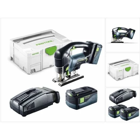 Festool PSBC 420 Li 5,2 EB-Basic CARVEX Scie Sauteuse Sans Fil + Boîtier Systainer + 2x Batteries BP 18 Li 5,2 AS 18V 5,2 Ah + Chargeur SCA 8 Li-Ion 5 Festool PSBC 420 Li 5,2 EB-Basic CARVEX Scie Sauteuse Sans Fil + Boîtier Systainer + 2x Batteries BP 18 Li 5,2 AS 18V 5,2 Ah + Chargeur SCA 8 Li-Ion – Image 3