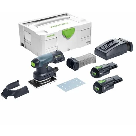 Festool RTSC 400 Li 3,1 I-Plus Ponceuse Vibrante Hybride Brushless 18 V + Systainer + 2 X Batteries 3,1 Ah + Chargeur ( 575731 ) 4 Festool RTSC 400 Li 3,1 I-Plus Ponceuse Vibrante Hybride Brushless 18 V + Systainer + 2 X Batteries 3,1 Ah + Chargeur ( 575731 ) – Image 2