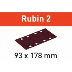 Festool Abrasifs STF 93X178/8 P180 RU2/50 Rubin 2 - 499067