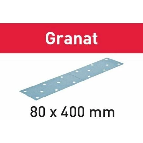 Festool Abrasifs STF 80x400 P180 GR/50 Granat - 497162 3 Festool Abrasifs STF 80x400 P180 GR/50 Granat - 497162