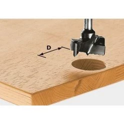 Fraise Pour Ferrures HW Avec Queue De 8mm FESTOOL HW S8 D26 - 491074