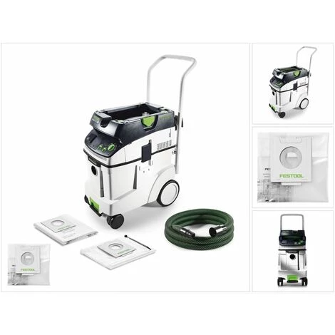 Festool CTL 48 E AC CLEANTEC Aspirateur Mobile 48l Poussières De Classe L ( 574974 ) + Sac D'élimination Des Déchets ENS-CT 3 Festool CTL 48 E AC CLEANTEC Aspirateur Mobile 48l Poussières De Classe L ( 574974 ) + Sac D'élimination Des Déchets ENS-CT