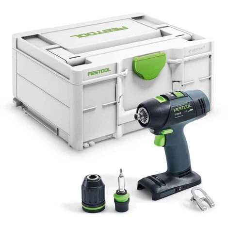 Perceuse-visseuse Sans Fil T 18+3-Basic En Systainer SYS 3 - Festool – 576448 3 Perceuse-visseuse Sans Fil T 18+3-Basic En Systainer SYS 3 - Festool – 576448