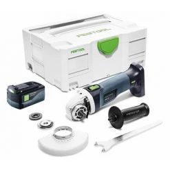 Festool AGC 18-125 Meuleuse D'angle Sans Fil 18V 125mm Brushless ( 575343 ) + 1x Batterie 5,2Ah + Coffret De Transport - Sans Chargeur