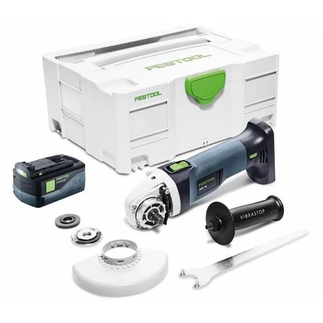 Festool AGC 18-125 Meuleuse D'angle Sans Fil 18V 125mm Brushless ( 575343 ) + 1x Batterie 5,2Ah + Coffret De Transport - Sans Chargeur 3 Festool AGC 18-125 Meuleuse D'angle Sans Fil 18V 125mm Brushless ( 575343 ) + 1x Batterie 5,2Ah + Coffret De Transport - Sans Chargeur