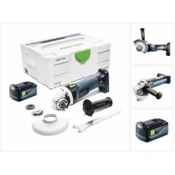 Festool AGC 18-125 Meuleuse D'angle Sans Fil 18V 125mm Brushless ( 575343 ) + 1x Batterie 5,2Ah + Coffret De Transport - Sans Chargeur 10 Festool AGC 18-125 Meuleuse D'angle Sans Fil 18V 125mm Brushless ( 575343 ) + 1x Batterie 5,2Ah + Coffret De Transport - Sans Chargeur -Festool Soldes Magasin 20281177 4