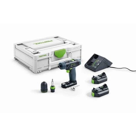 Perceuse Visseuse Sans Fil TXS 2.6-Plus 10mm + 2 Batteries FESTOOL - 576101 3 Perceuse Visseuse Sans Fil TXS 2.6-Plus 10mm + 2 Batteries FESTOOL - 576101