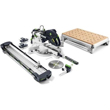 Scie à Onglets Radiale KS 120 REB-Set-MFT | 576663 - Festool 3 Scie à Onglets Radiale KS 120 REB-Set-MFT | 576663 - Festool
