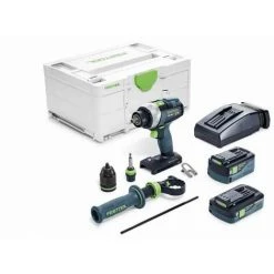 Perceuse-visseuse Sans Fil TDC 18/4 5,2/4,0 I-Plus Quadrive FESTOOL - 575602