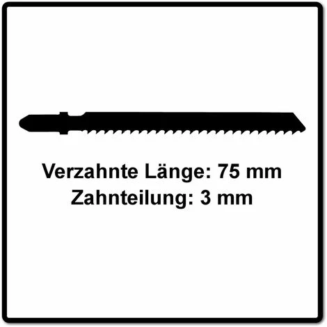 Festool HS 75/3 BI/20 Plastics Solid Materials Lame De Scie Sauteuse - 20 Pièces. ( 4x 204336 ) 5 Festool HS 75/3 BI/20 Plastics Solid Materials Lame De Scie Sauteuse - 20 Pièces. ( 4x 204336 ) – Image 3