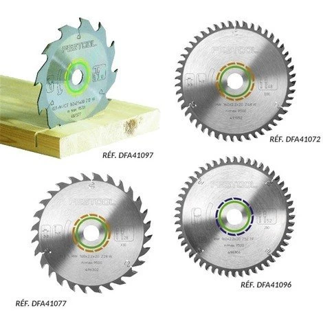 Lot De Lames De Scie Plongeante FESTOOL - 4 Pièces - TS55 3 Lot De Lames De Scie Plongeante FESTOOL - 4 Pièces - TS55