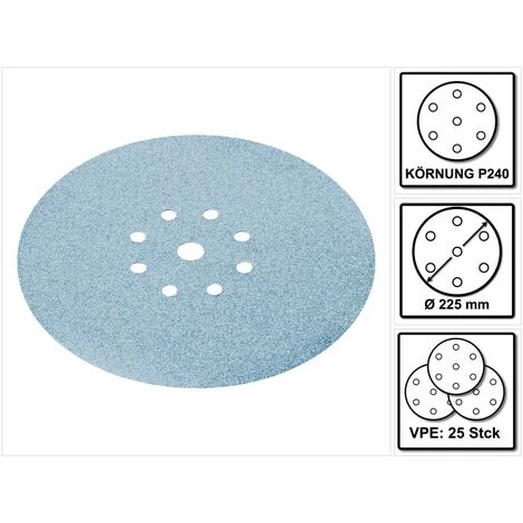 Festool STF D225/8 Granat Abrasifs PLANEX P240 GR / 25 Pièces ( 499642 ) 4 Festool STF D225/8 Granat Abrasifs PLANEX P240 GR / 25 Pièces ( 499642 ) – Image 2