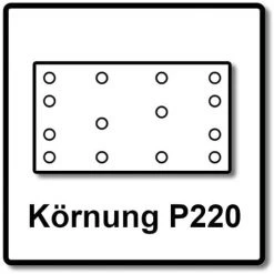Festool STF 80x133 RU2/50 Bande Abrasive Rubin 2 P220 80 X 133 Mm, Pour Ponceuses Vibrantes RTS 400, RTSC 400, RS 400, RS 4, LS 130, 200 Pcs. (4x 499053)