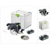 Festool HKC 55 EB-Basic Scie Circulaire à Capot Basculant Sans Fil, Sans Balai 18 V, 160 Mm + 1x Batterie 4,0 Ah + Systainer - Sans Chargeur (576163)