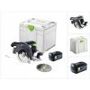 Festool HKC 55 EB-Basic Scie Circulaire à Capot Basculant Sans Fil, Sans Balai 18 V, 160 Mm + 1x Batterie 5,2 Ah + Systainer - Sans Chargeur (576163)