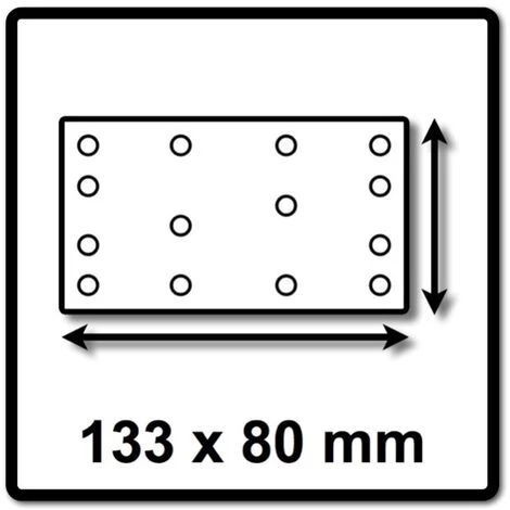 Festool STF 80x133 RU2/50 Bande Abrasive Rubin 2 P150 80 X 133 Mm, Pour Ponceuses Vibrantes RTS 400, RTSC 400, RS 400, RS 4, LS 130, 100 Pcs. (2x 499051) 4 Festool STF 80x133 RU2/50 Bande Abrasive Rubin 2 P150 80 X 133 Mm, Pour Ponceuses Vibrantes RTS 400, RTSC 400, RS 400, RS 4, LS 130, 100 Pcs. (2x 499051) – Image 2