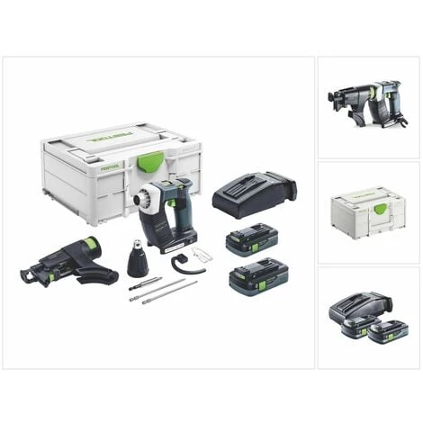 Festool DURADRIVE DWC 18-4500 HPC 4,0 I-Plus Visseuse Pour Plaquiste Sans Fil, Sans Balai, 14 Nm 18 V + 2x Batteries 4,0 Ah + Chargeur + Coffret Systainer (successeur De 574745) (576502) 3 Festool DURADRIVE DWC 18-4500 HPC 4,0 I-Plus Visseuse Pour Plaquiste Sans Fil, Sans Balai, 14 Nm 18 V + 2x Batteries 4,0 Ah + Chargeur + Coffret Systainer (successeur De 574745) (576502)