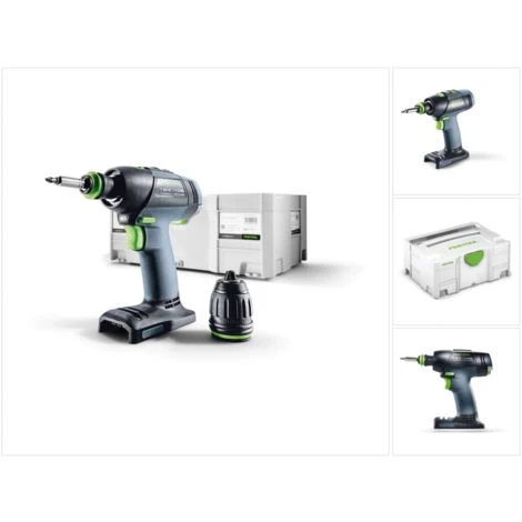 Festool T 18+3 Li-Basic Perceuse-visseuse Sans Fil + Coffret De Transport Systainer - Sans Batterie Ni Chargeur ( 574763 ) 3 Festool T 18+3 Li-Basic Perceuse-visseuse Sans Fil + Coffret De Transport Systainer - Sans Batterie Ni Chargeur ( 574763 )