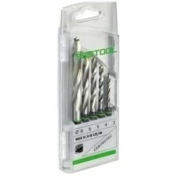 FESTOOL Coffret De 5 Forets Hélicoïdaux - BKS D 3-8 CE/W - 493648