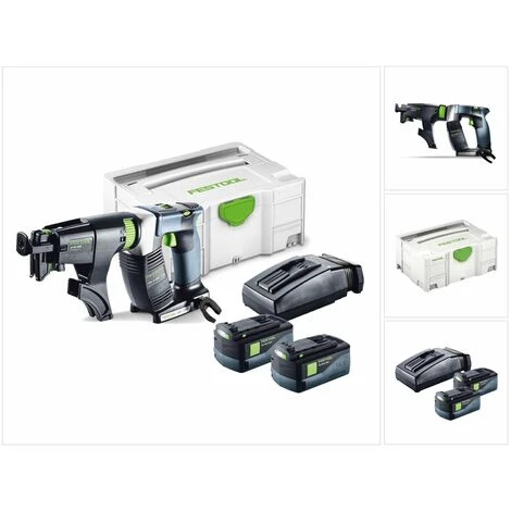 Festool DWC 18-4500 LI Plus Visseuse Sans Fil Pour Plaquistes DURADRIVE Avec Boîtier Systainer Inclus Chargeur De Vis + 2x BP 5,2 Ah AS Batteries + TCL 6 Chargeur ( 574745 ) 3 Festool DWC 18-4500 LI Plus Visseuse Sans Fil Pour Plaquistes DURADRIVE Avec Boîtier Systainer Inclus Chargeur De Vis + 2x BP 5,2 Ah AS Batteries + TCL 6 Chargeur ( 574745 )