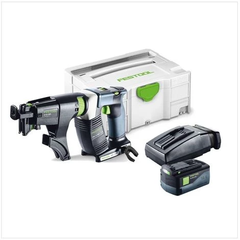 Festool DWC 18-4500 Li Basic Starter Visseuse Sans Fil Pour Plaquiste DURADRIVE Avec Boîtier Systainer + Chargeur De Vis + 1x Batterie BP 5,2 Ah AS + Chargeur TCL 6 4 Festool DWC 18-4500 Li Basic Starter Visseuse Sans Fil Pour Plaquiste DURADRIVE Avec Boîtier Systainer + Chargeur De Vis + 1x Batterie BP 5,2 Ah AS + Chargeur TCL 6 – Image 2