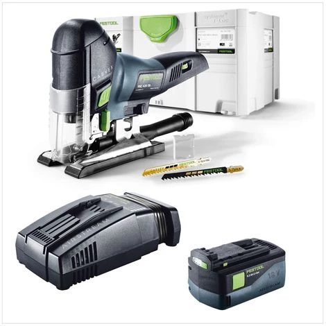 Festool PSC 420 Li 5,2 EB-Plus-SCA Scie Sauteuse Sans Fil CARVEX Avec Boîtier Systainer Inclus 1x Batterie BP 18 Li 5,2 AS 18V 5,2 Ah + Chargeur Rapide SCA 8 Li-Ion ( 574714 ) 6 Festool PSC 420 Li 5,2 EB-Plus-SCA Scie Sauteuse Sans Fil CARVEX Avec Boîtier Systainer Inclus 1x Batterie BP 18 Li 5,2 AS 18V 5,2 Ah + Chargeur Rapide SCA 8 Li-Ion ( 574714 ) – Image 4