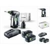 Festool C 18 Li-Basic Perceuse-visseuse Sans Fil Avec Boîtier Systainer Plus + 2x Batteries BP 18 Li 5,2 AS + Chargeur Rapide SCA 8 -Festool Soldes Magasin 9480837 1