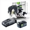 Festool HKC 55 Li 5,2 EB-Basic Scie Circulaire Sans Fil Avec Boîtier Systainer + 1x Batterie BP 18 Li 5,2 Ah AS + Chargeur SCA 8