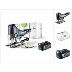 Festool PSC 420 EB Li-Basic Scie Sauteuse Sans Fil ( 574713 ) Avec Boîtier Systainer + 1x Batterie BP 18 Volt 5,2 Ah Li-lon